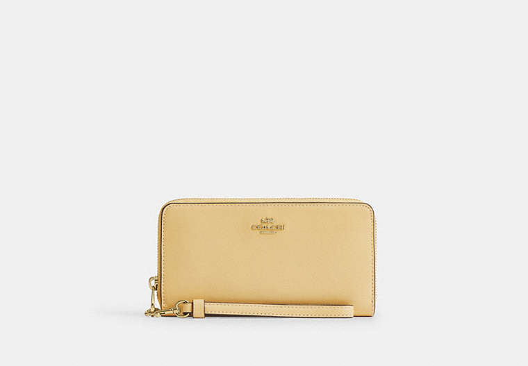 Long Zip Around Wallet - Gold/Vanilla