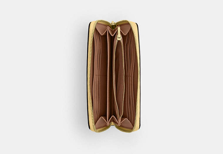 Long Zip Around Wallet - Gold/Vanilla