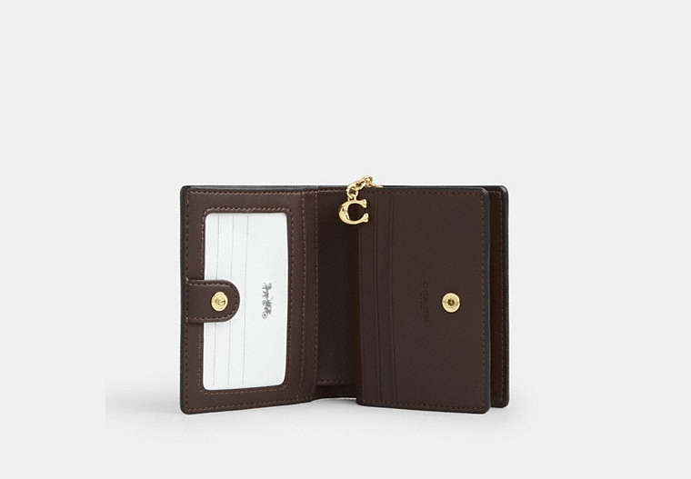 Snap Wallet In Signature Chenille - Gold/Brown