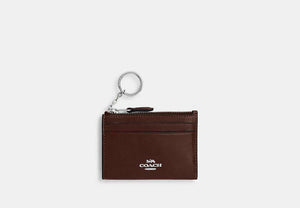 Mini Skinny ID Case In Signature Chenille - Silver/Maple