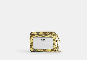 Zip Card Case - Gold/Yellow
