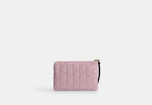 Corner Zip Wristlet - Gold/Carnation