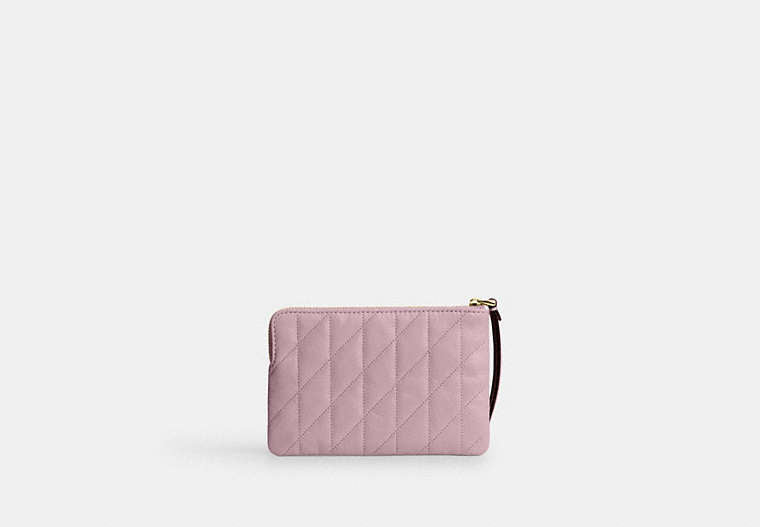 Corner Zip Wristlet - Gold/Carnation
