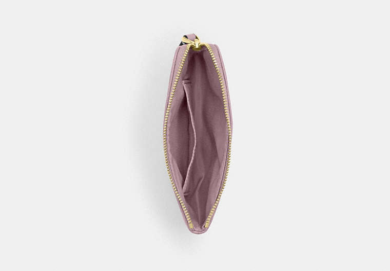 Corner Zip Wristlet - Gold/Carnation