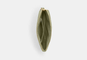 Corner Zip Wristlet - Gold/Pistachio