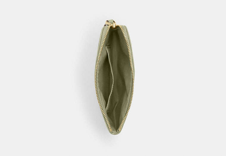 Corner Zip Wristlet - Gold/Pistachio