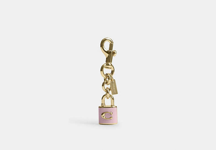 Signature Bag Charm - Gold/Carnation