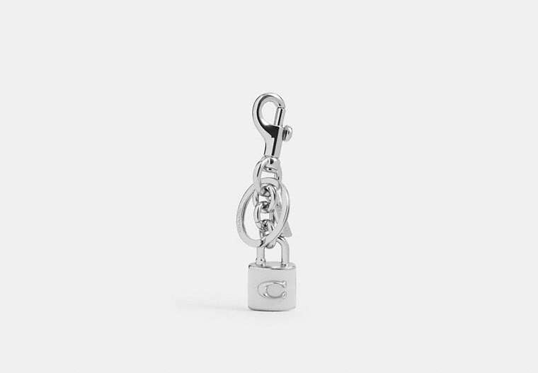 Signature Bag Charm - Silver/CHALK