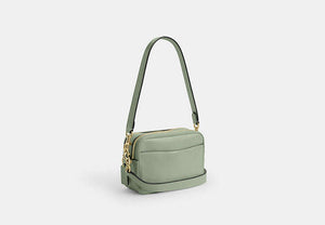 Mini Carey Crossbody Bag - Gold/Light Pistachio