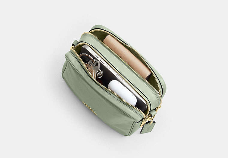 Mini Carey Crossbody Bag - Gold/Light Pistachio