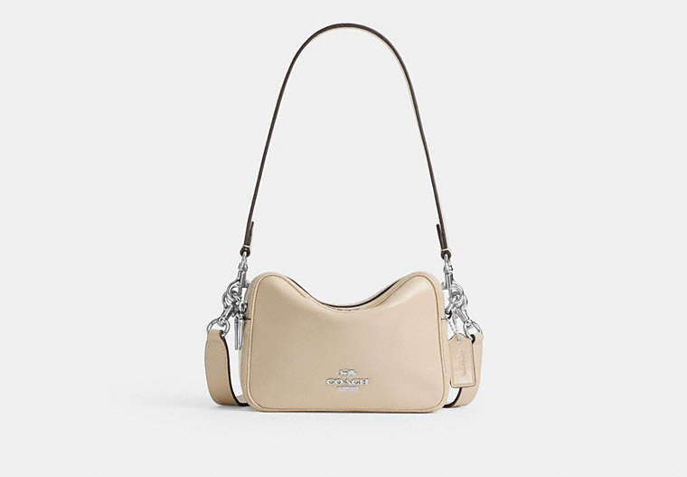 Mini Carey Crossbody Bag - Silver/IVORY