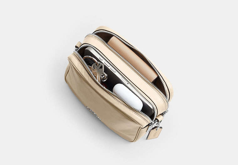 Mini Carey Crossbody Bag - Silver/IVORY