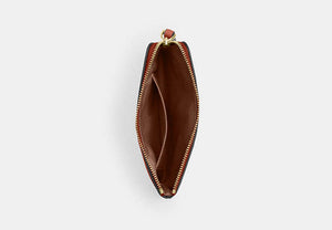 Corner Zip Wristlet - Gold/Cinnamon
