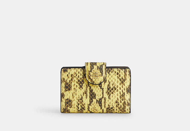 Medium Corner Zip Wallet - Gold/Yellow