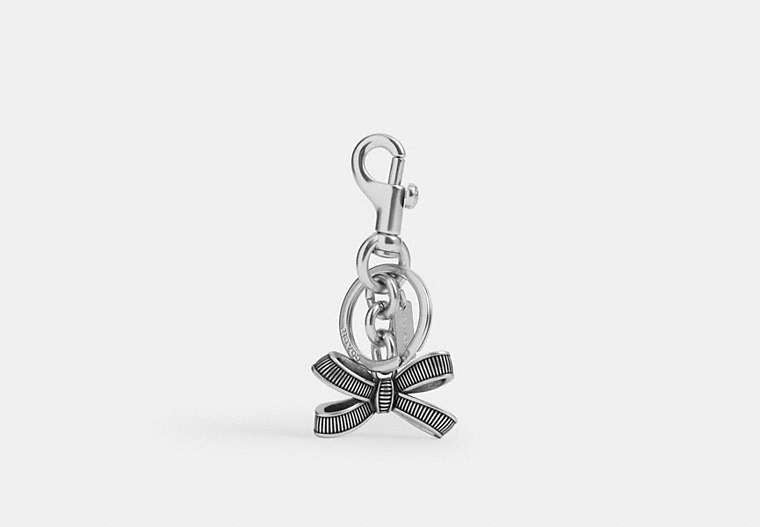 Bow Bag Charm - Silver/SILVER