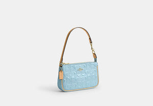 Nolita 19 In Signature Leather With Charms - Gold/Light Blue