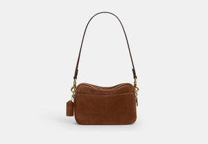 Mini Carey Crossbody Bag - Gold/Warm Brown