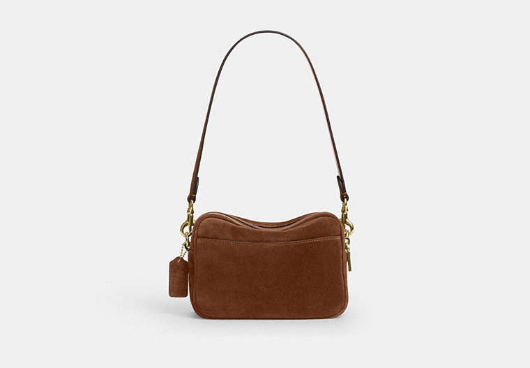 Mini Carey Crossbody Bag - Gold/Warm Brown