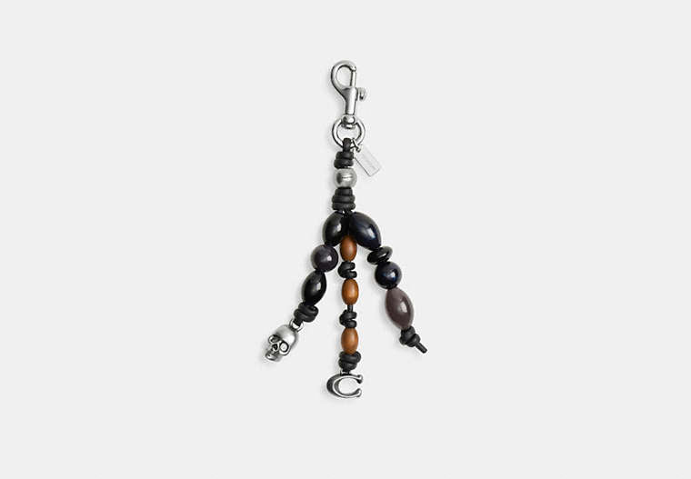 Beaded Tassel Bag Charm - Black