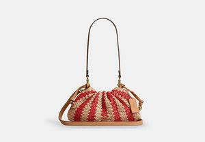 Faye Shoulder Bag - Gold/Red/Tan