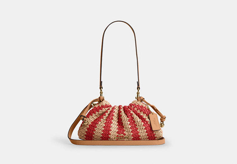 Faye Shoulder Bag - Gold/Red/Tan