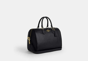 Rowan Large Satchel Bag - Gold/Black