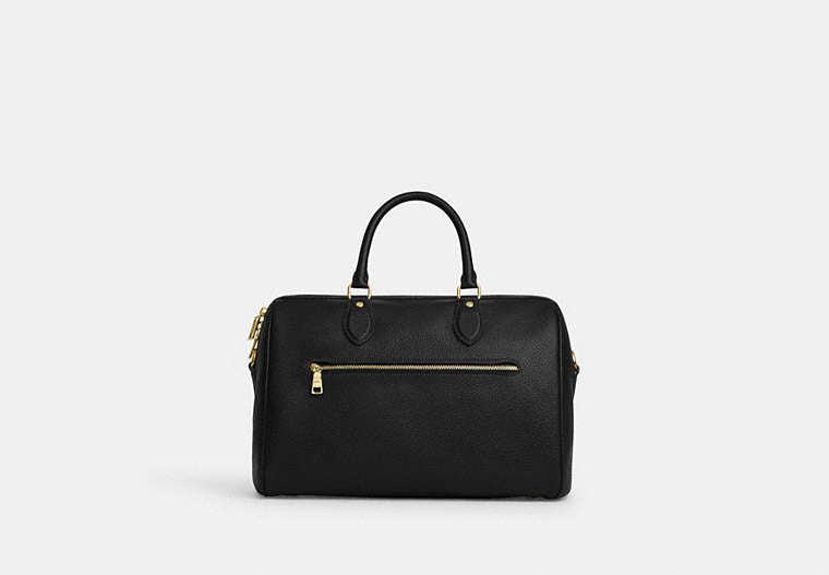 Rowan Large Satchel Bag - Gold/Black