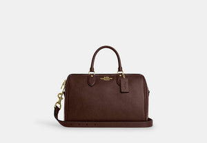 Rowan Large Satchel Bag - Gold/Maple