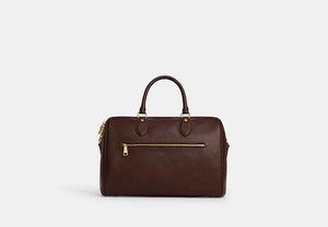 Rowan Large Satchel Bag - Gold/Maple