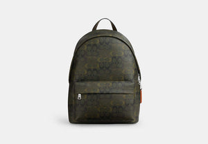 Taylor Backpack - Silver/Green