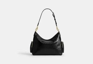 Laurel Shoulder Bag With Pockets - Gold/Black