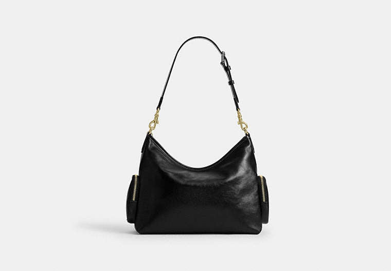 Laurel Shoulder Bag With Pockets - Gold/Black