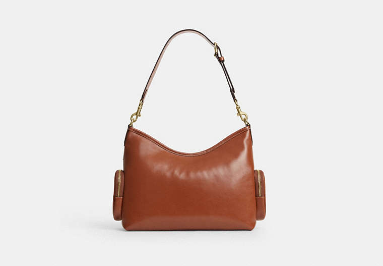 Laurel Shoulder Bag With Pockets - Gold/Cinnamon