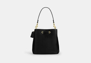 Rowan Bucket Bag With Pocket - Gold/Black