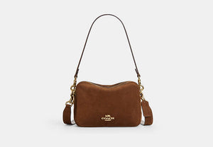 Carey Crossbody Bag - Gold/Warm Brown