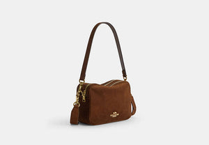 Carey Crossbody Bag - Gold/Warm Brown