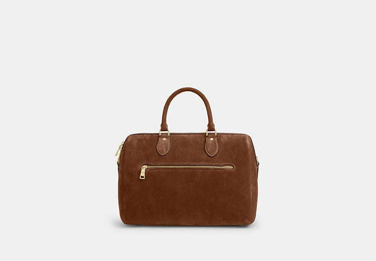 Rowan Large Satchel Bag - Gold/Warm Brown