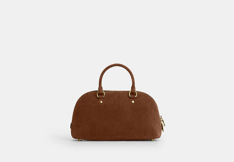 Lara Satchel Bag - Gold/Warm Brown