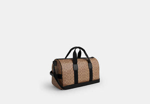 Explorer Duffle Bag 45 In Signature Canvas - Matte Black/Tan Black