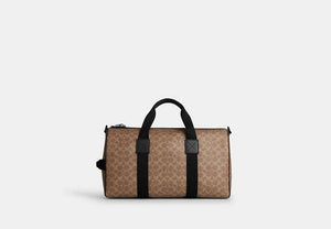 Explorer Duffle Bag 45 In Signature Canvas - Matte Black/Tan Black