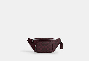 Travis Belt Bag 30 In Signature Canvas - Silver/Black Currant