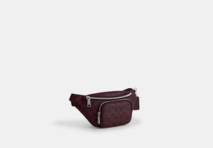 Travis Belt Bag 30 In Signature Canvas - Silver/Black Currant