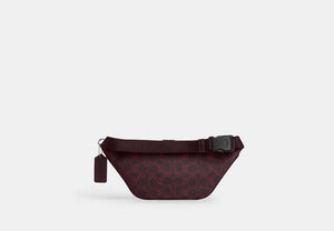 Travis Belt Bag 30 In Signature Canvas - Silver/Black Currant