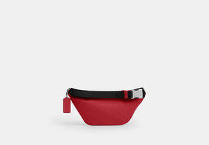 Travis Belt Bag 30 In Signature Canvas - Silver/POPPY
