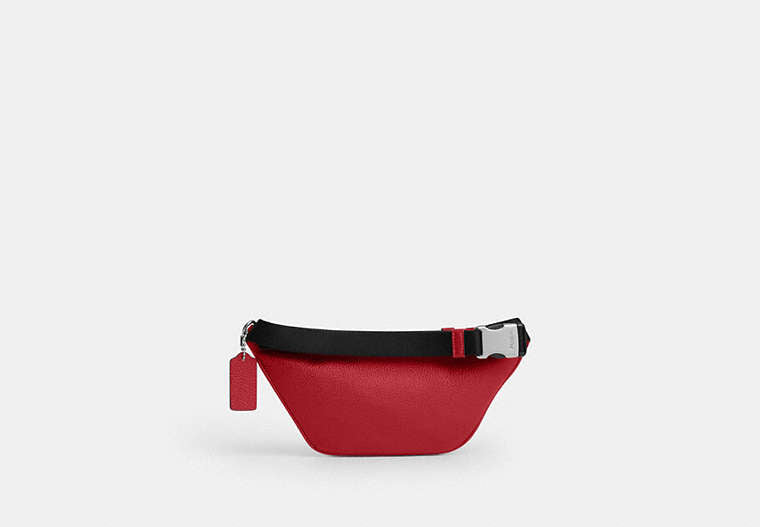 Travis Belt Bag 30 In Signature Canvas - Silver/POPPY