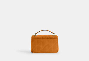 Elodie Crossbody Bag 18 With Quilting - Gold/Marigold