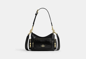 Laurel Shoulder Bag 22 With Pockets - Gold/Black