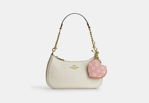 Dice Cluster Bag Charm - Gold/Pink Multi