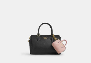 Signature Bag Charm - Gold/Light Pink