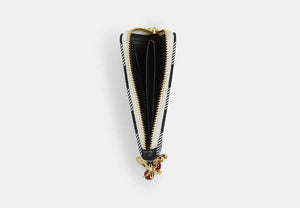 Small Corner Zip Wallet - Gold/Black Multi